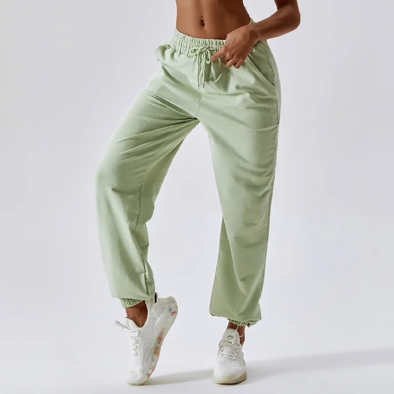 Nightclub Style Waist Loose Sports Pants For Women Outdoor