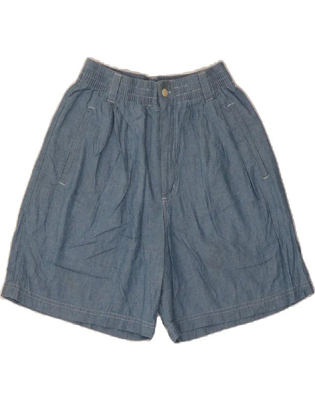 Elegant Comfort EDDIE BAUER Womens Casual Shorts Small W26  Blue Cotton