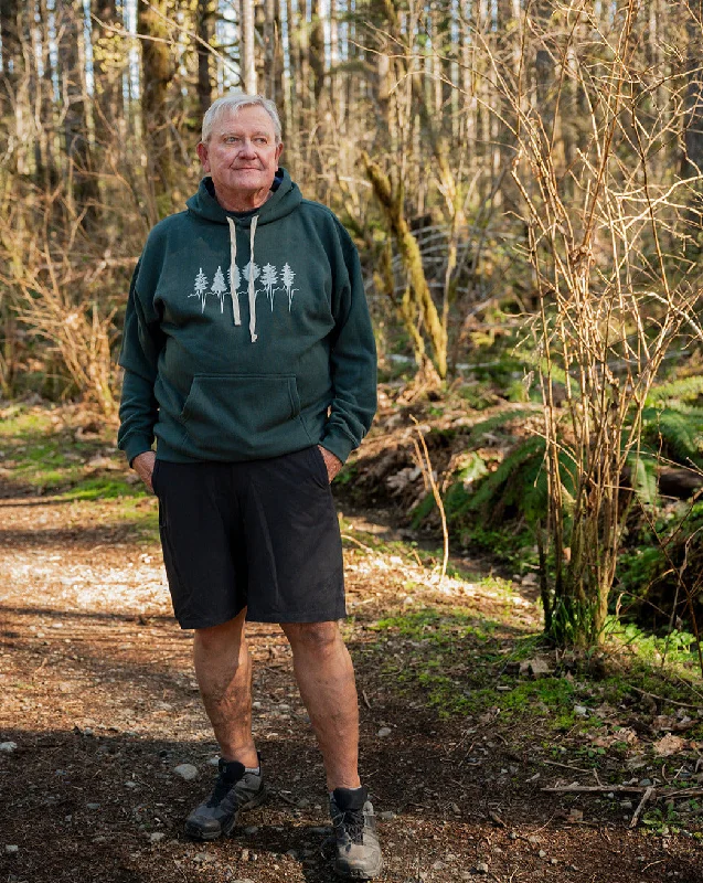 Wearable At Home Or Out TREELINE Unisex Eco Hoodie - Forest Green