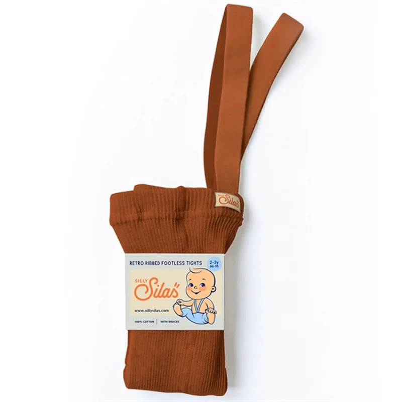 Energetic Silly Silas Footless Tights Cinnamon