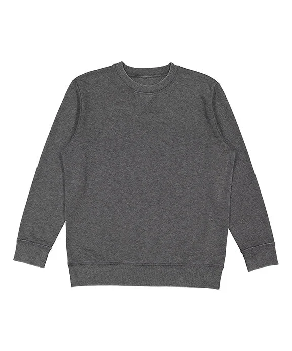 Luxury Customization 6935 - LAT Adult Vintage Wash Fleece Sweatshirt | Washed Black