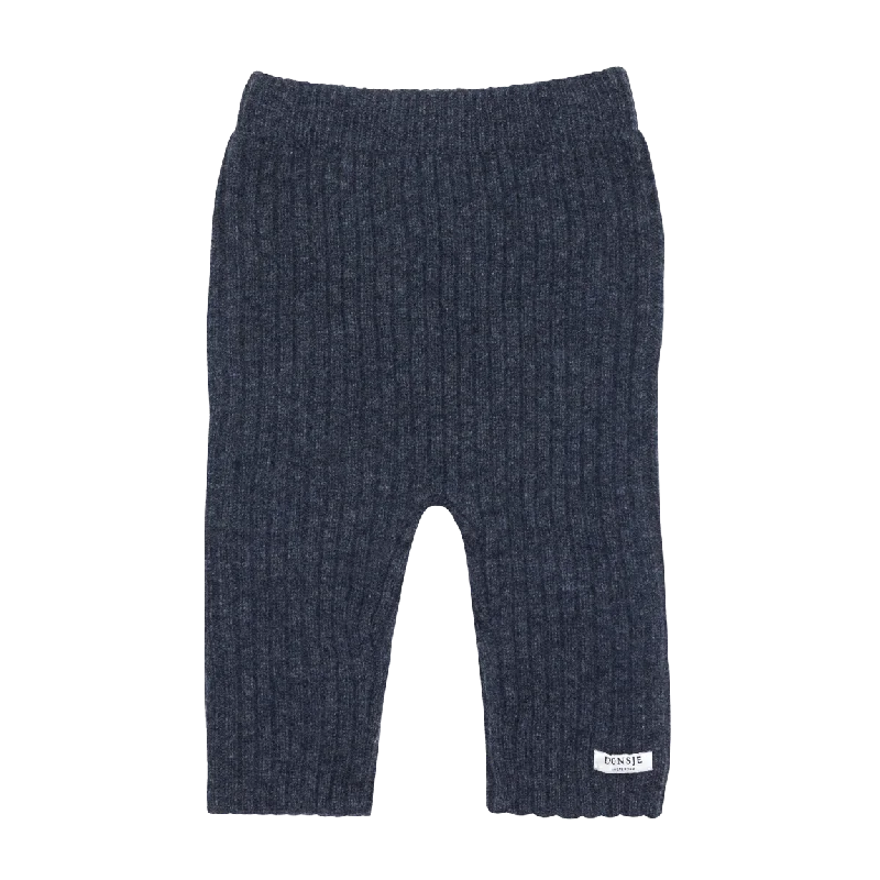 Fun and cute Olle Merino Wool Trousers | Night Blue Melange