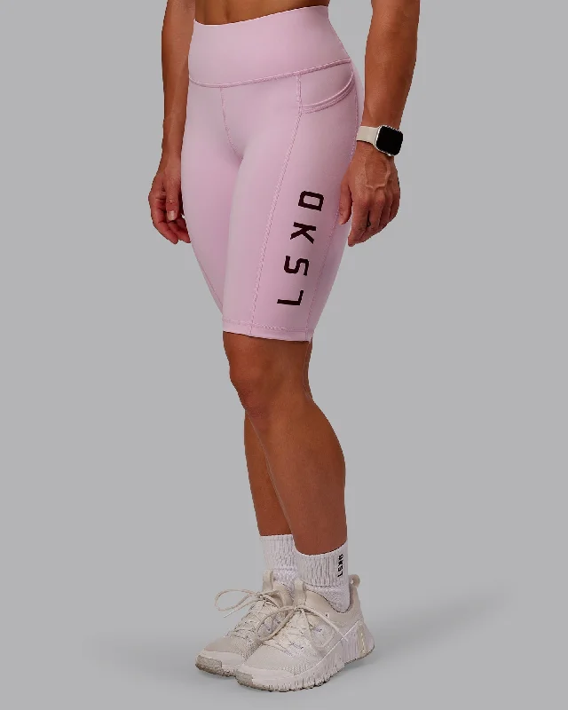 Elegant And Charming Rep Bike Shorts - Marshmallow-Cherry Lacquer