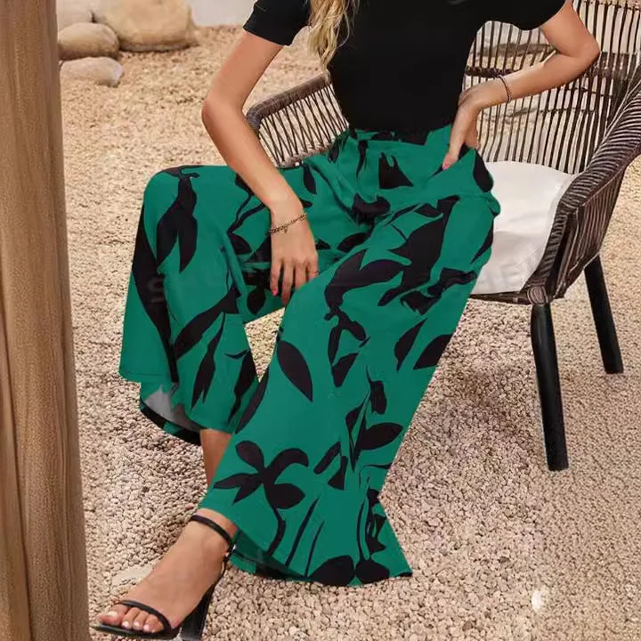 Elegant And Simple Women's Creative Style Spring Hip Hop Style Street Wide-leg Pants