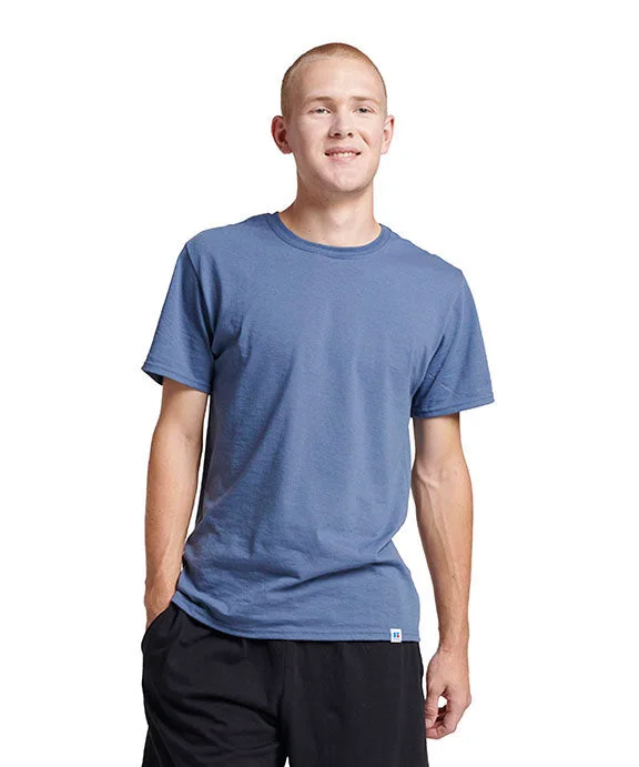 Fresh And Elegant 64STTM - Russell Athletic Unisex Essential Performance T-Shirt | Vintage Blue