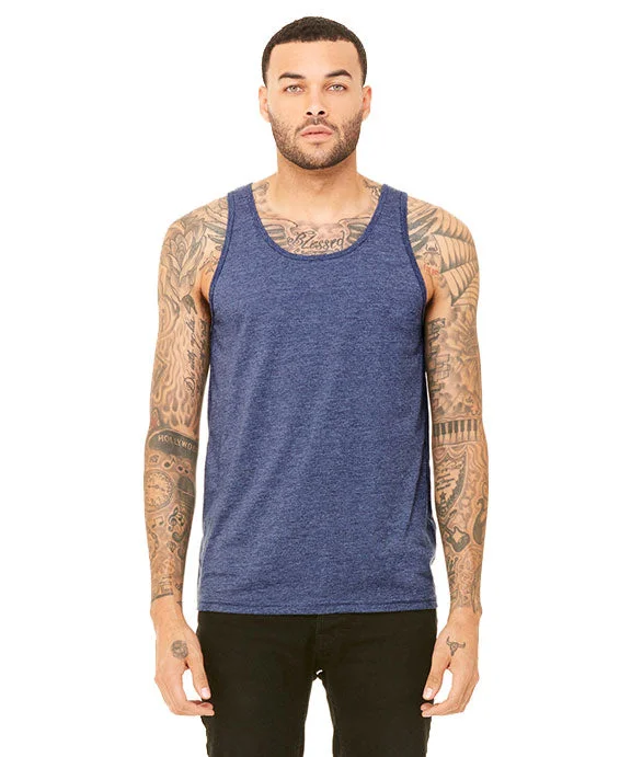 Versatile Wear 3480CVC - Bella + Canvas Unisex Heather CVC Tank Top | Heather Navy