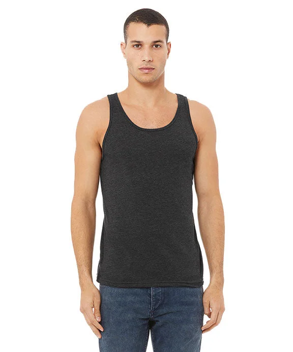 Timeless Comfort 3480CVC - Bella + Canvas Unisex Heather CVC Tank Top | Dark Grey Heather