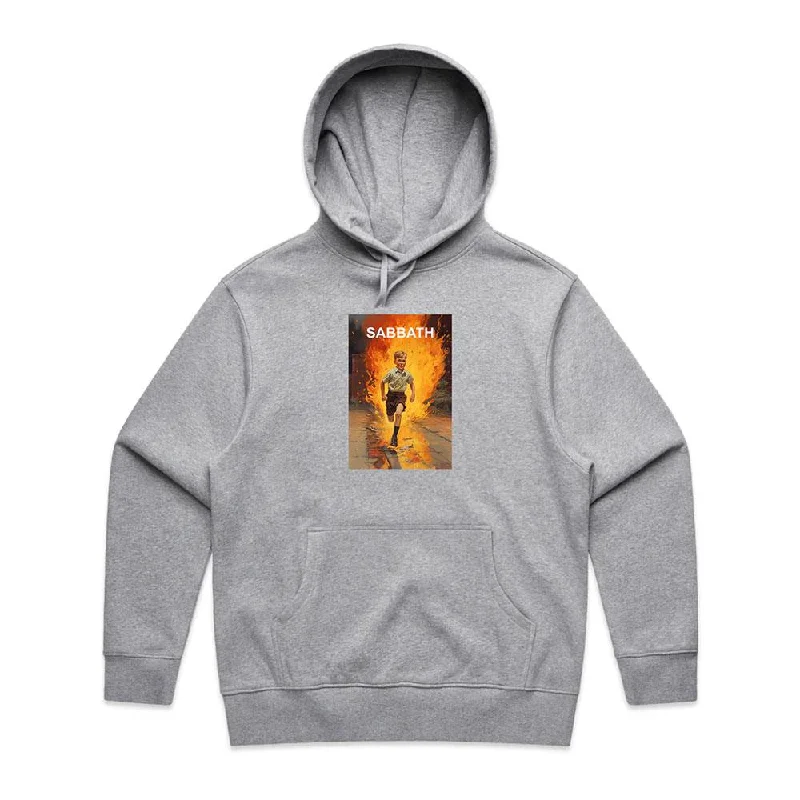 British Fashion Sabbath Pyromaniac Pullover Hoodie - Heather