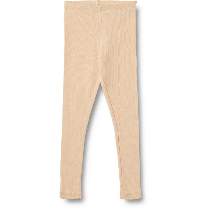 Comfortable Outfits Wheat Pale Peach Rib Leggings Maddy
