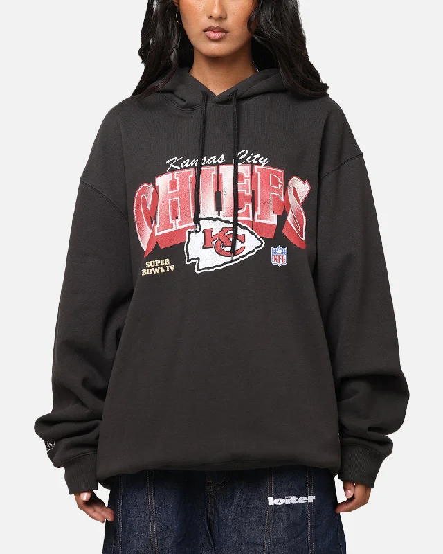Advanced Design Mitchell & Ness Kansas City Chiefs Arch Hoodie Faded Black
