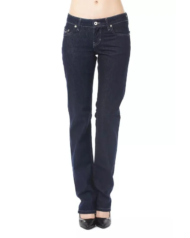 Street Sports Shoes Ungaro Fever Women's Blue Cotton Jeans & Pant - W30 US
