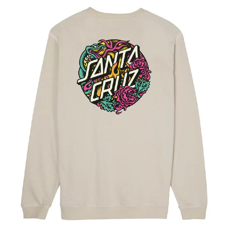 Youthful Street Fashion Santa Cruz Dressen Rose Two Crew - Light Grey