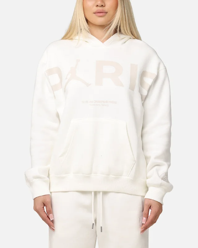 Comfortable Jackets Jordan Women's Paris Saint-Germain Brooklyn Fleece Graphic Pullover Hoodie Sail