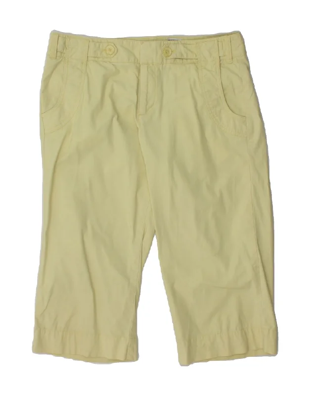 Must-have For Fashion DOCKERS Womens Curvy Mid Rise Bermuda Shorts US 8 Medium W30 Yellow Cotton