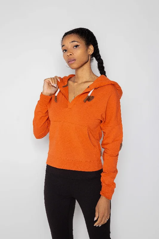 Slim Fit Etta Lux Warm Clay Hoodie