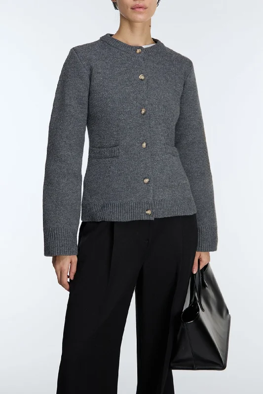 Affordable selection BUTTON UP CARDIGAN WITH POCKETS