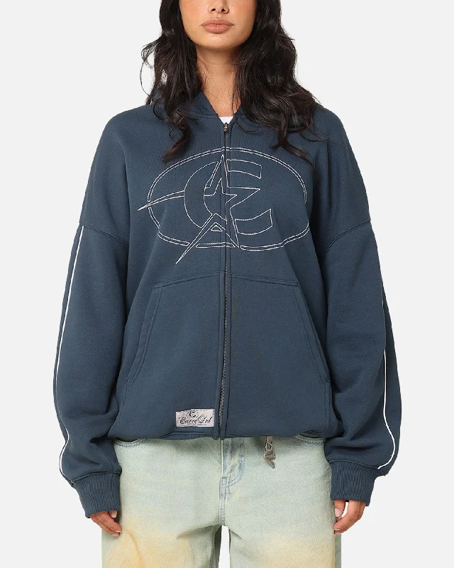 Loose Fit Carre C-Superstar Pipe Zip Hoodie Navy