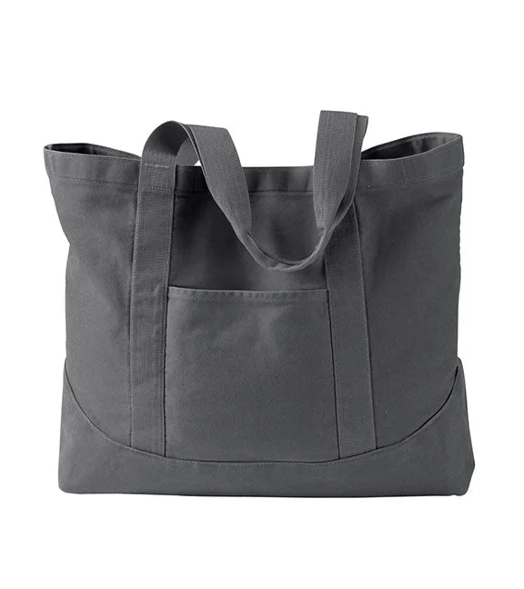 Fashion Expert 1904 - Authentic Pigment Pigment-Dyed Large Canvas Tote Bag | Smoke