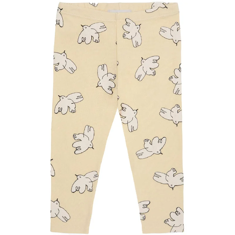 Leisure And Entertainment Bobo Choses Light Yellow Freedom Bird All Over Legging