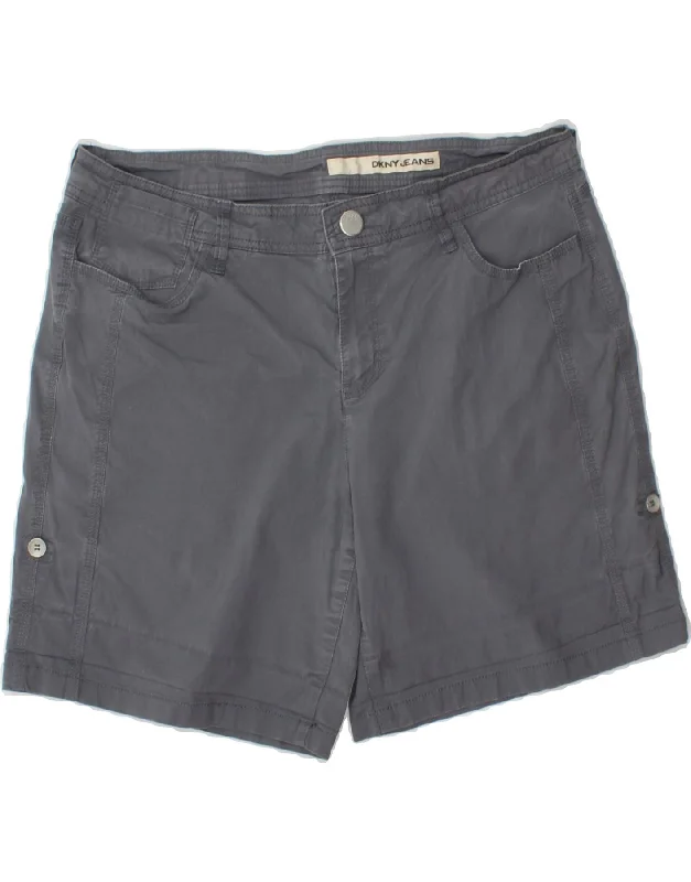 Trendy Traveler DKNY Womens Casual Shorts US 12 Large W32  Grey Cotton