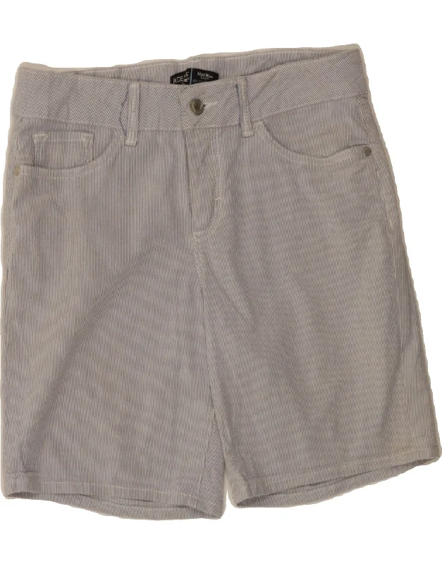 End Of The Year LEE Womens Rider Mid Rise Casual Shorts US 8 Medium W30 Blue Striped
