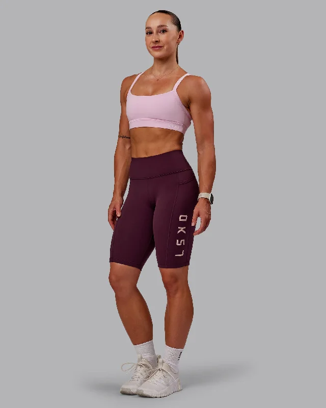 Boutique Recommendation Rep Bike Shorts - Cherry Lacquer-Marshmallow