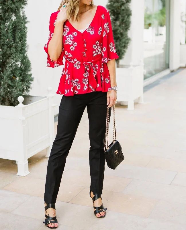 Comfortable Looks The Perfect Pant Trouser In Onyx Black