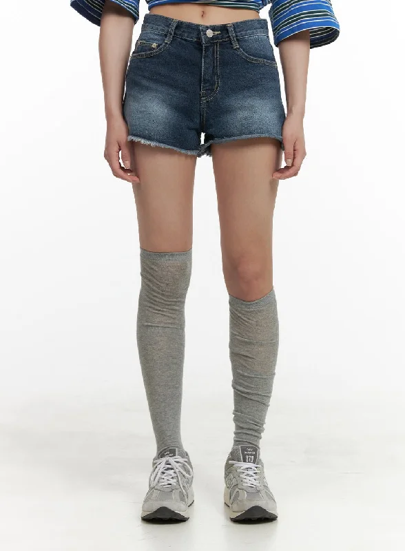 Fun and cute Washed Denim Distressed Shorts CY416