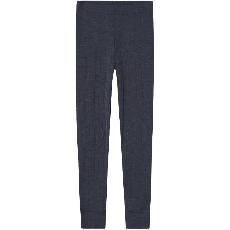 Light Comfort Name It Ombre Blue Wang Wool Needle Long Johns Solid
