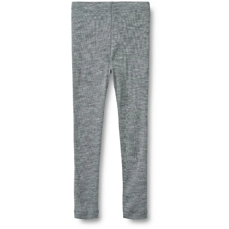 Modernism Wheat Melange Grey Wool Leggings Agi