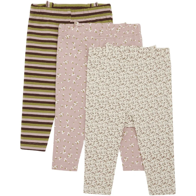 Street Cool Hust & Claire Dusty Rose Baby Liva Leggings 3-Pack