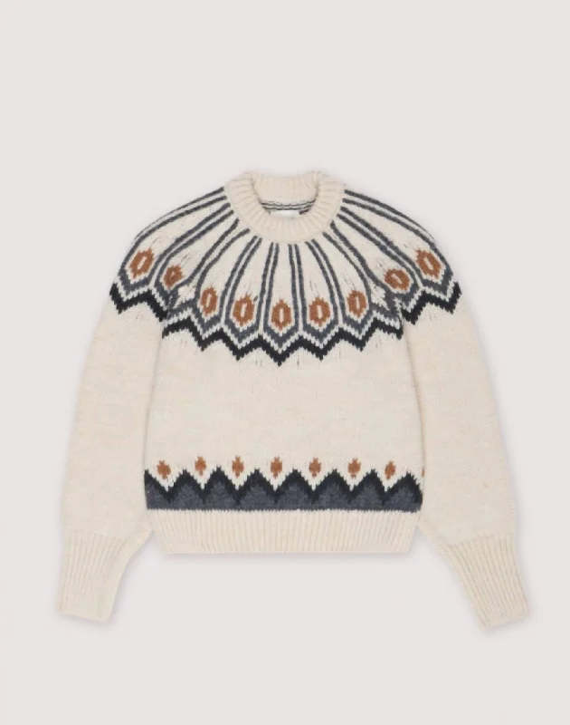 End Of The Year Women's Davos Sweater In Fair Isle