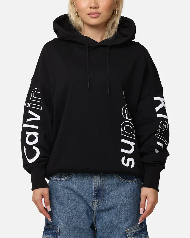 Trendy Looks Calvin Klein Blocking Graphic Hoodie Black