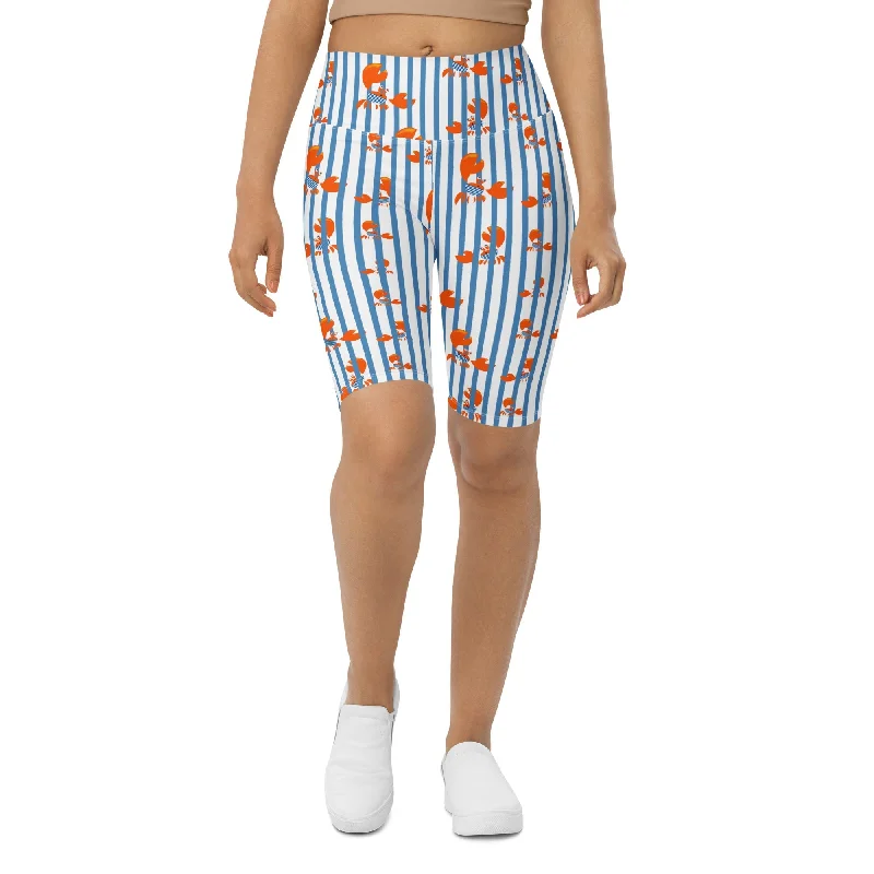 Fresh And Simple Stripes & Crabs Biker Shorts