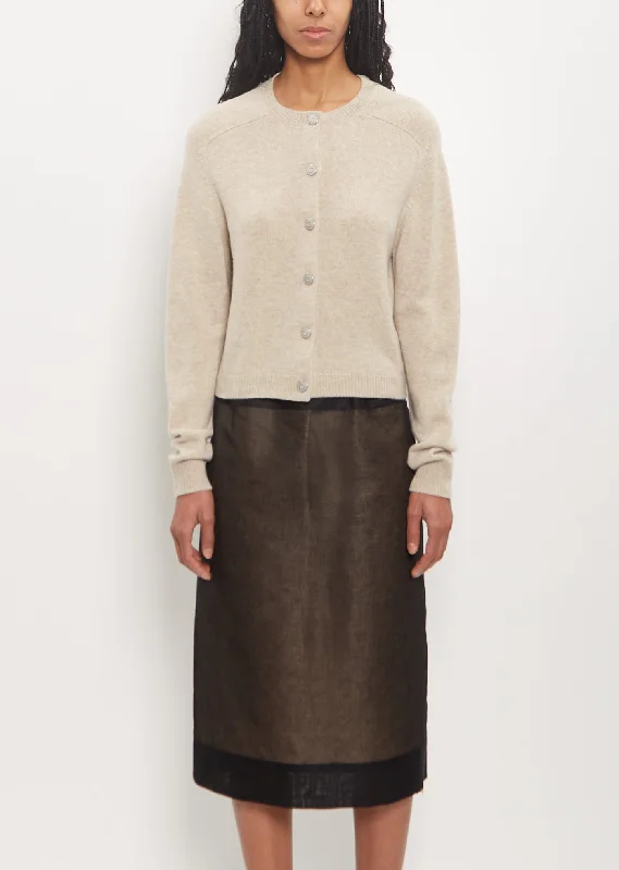 Cozy Chic Cashmere Wool Bow Cardigan