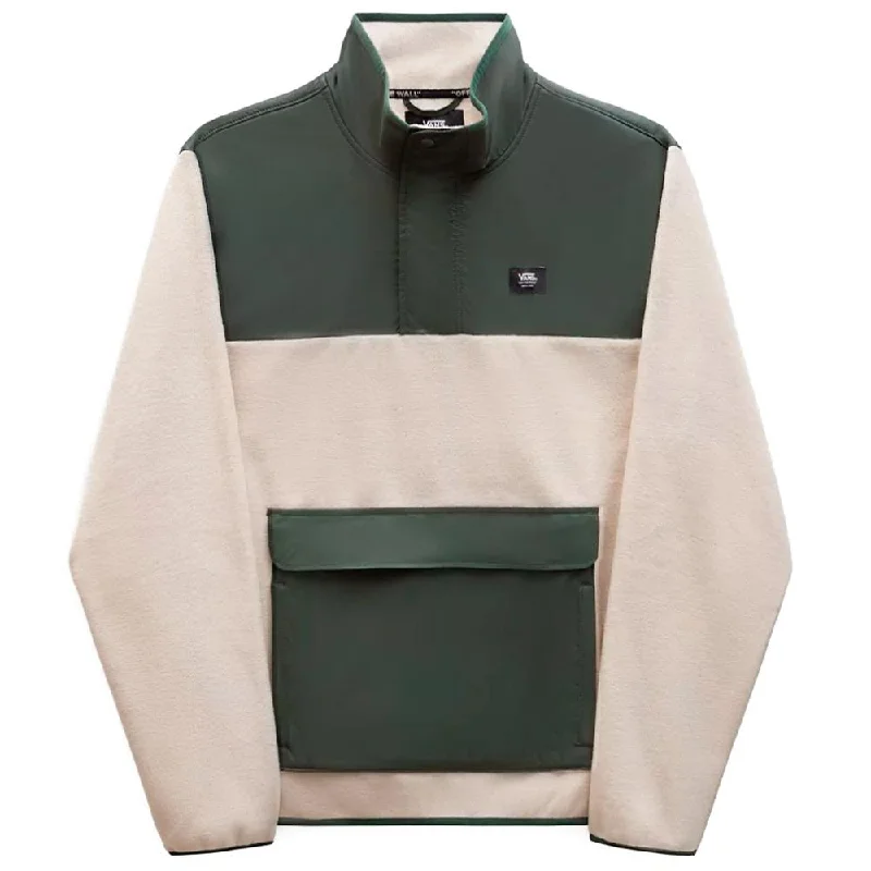 Light And Breathable Vans Mammoth Pullover - Deep Forest/Oatmeal