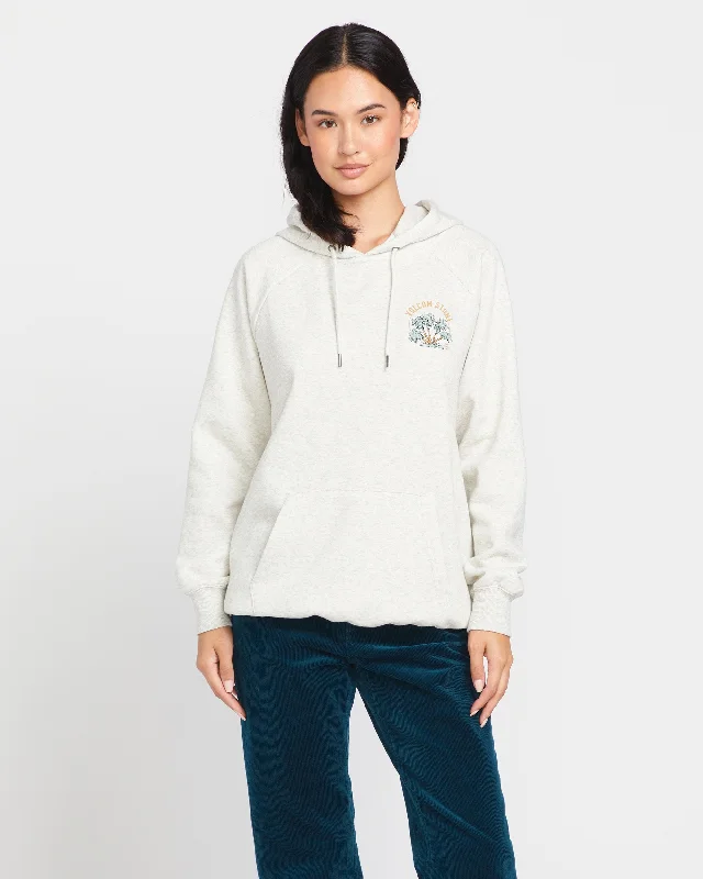 Youthful Truly Stoked Boyfriend Pullover Hoodie - Light Grey