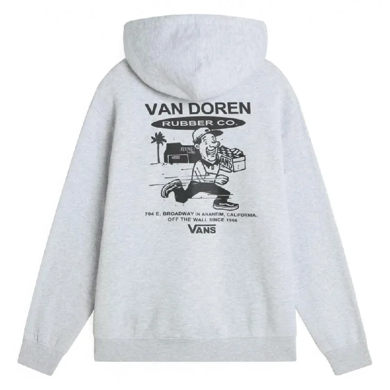 Elegant Wear Vans Fun GFX Loose Pullover Hoodie - Light Grey Heather