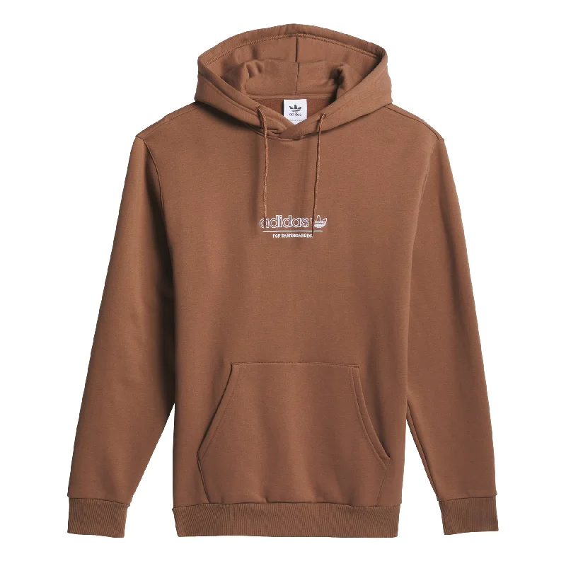 Romantic And Sweet Adidas 4.0 Strike Through Hoodie- Brown
