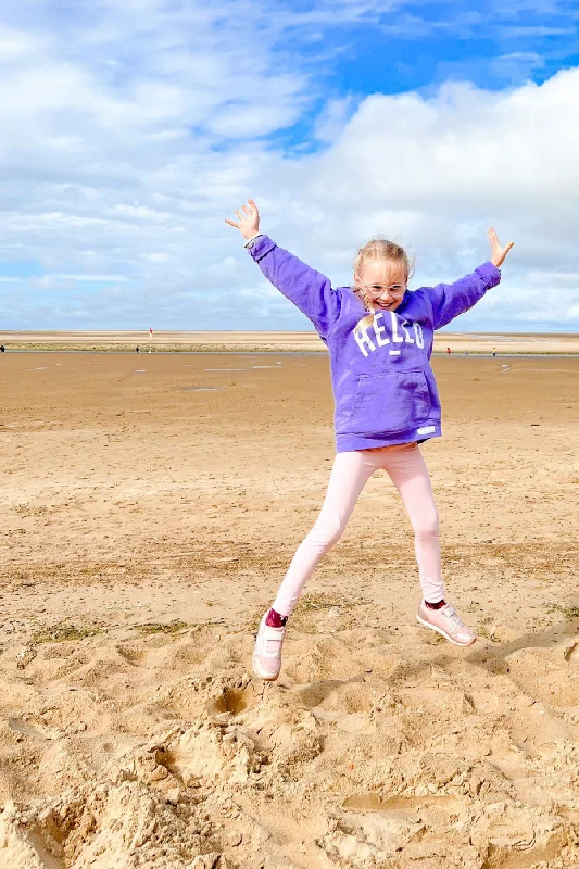 Sexy Fun KID: Lavender Hello Classic Hoodie
