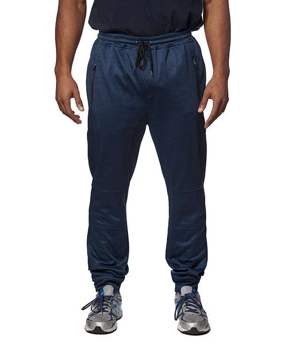 Exquisite Details BU8801 - Burnside Mens Go Anywhere Performance Jogger Pants | Heather Navy