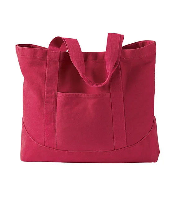 Classic Items 1904 - Authentic Pigment Pigment-Dyed Large Canvas Tote Bag | Poppy