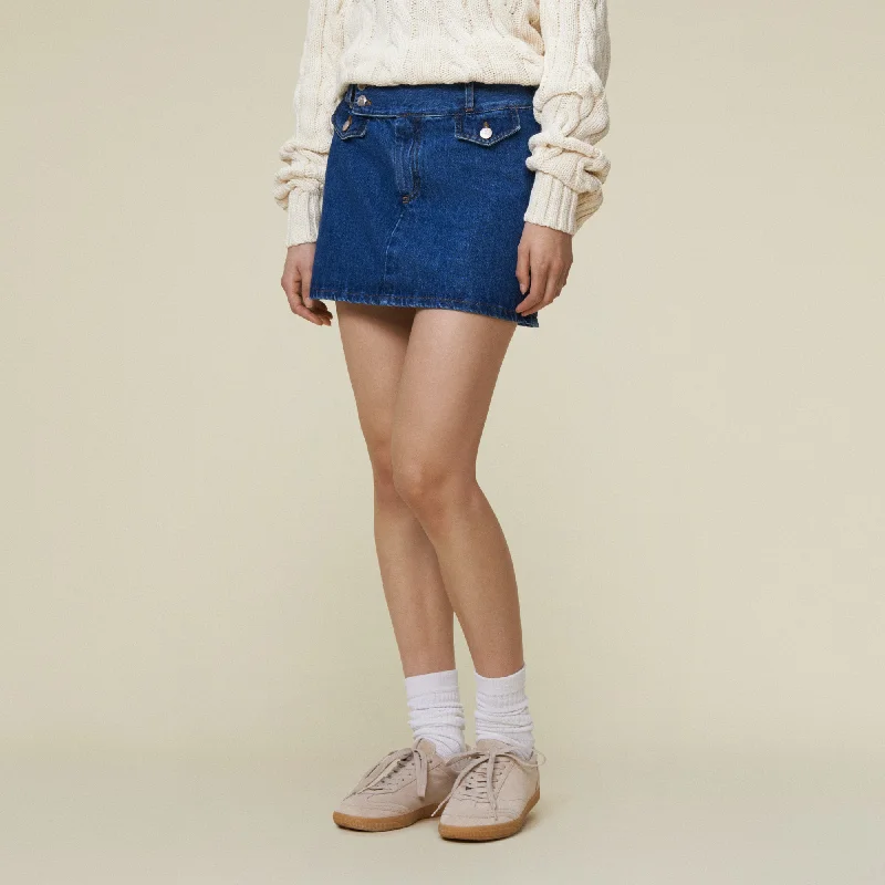 Elegant Outline Madelyn Jackson Stonewash - Mini Skirt