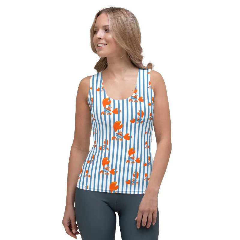 Casual Comfort Stripes & Crabs Tank Top