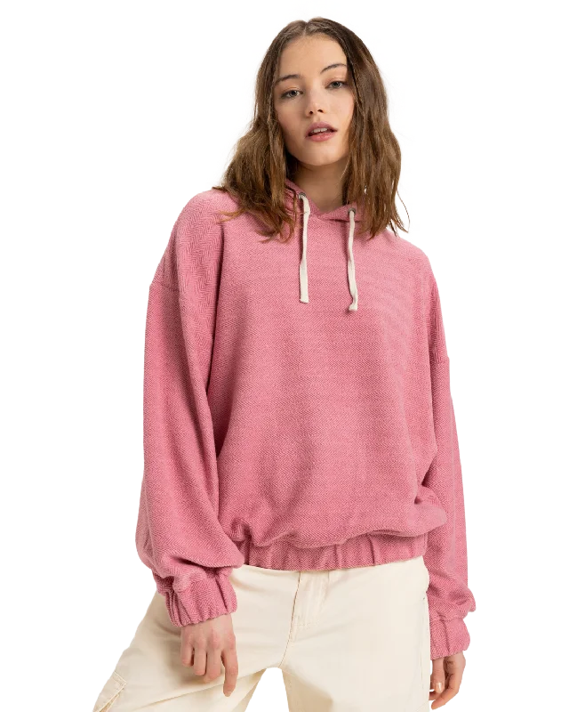 Street Style Suit Taste Of Sun Hoodie in Heather Rose