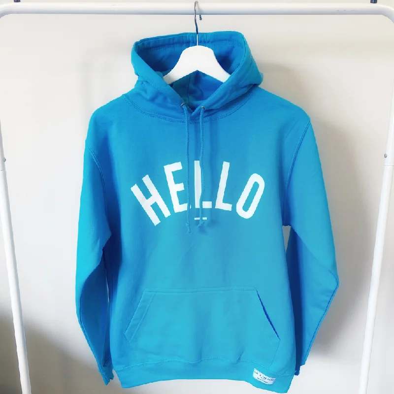 Personalized Wear Hawaiian Blue Hello Hoodie