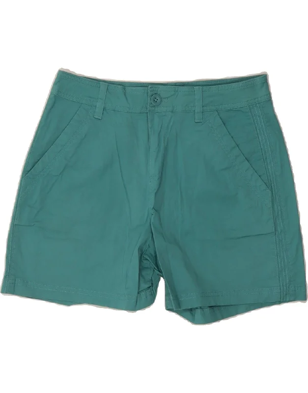 Design Perception EDDIE BAUER Womens High Waist Chino Shorts UK 8 Small W30  Turquoise