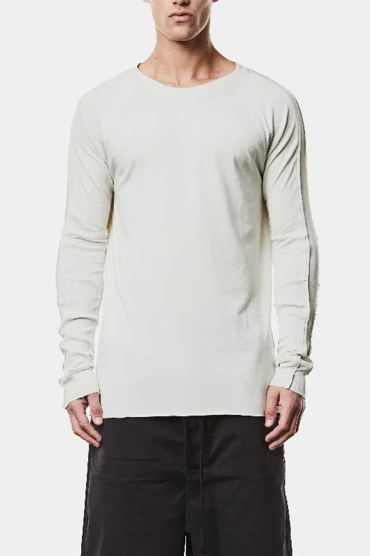 Fun and cute Piped seams long sleeve tee, Dune