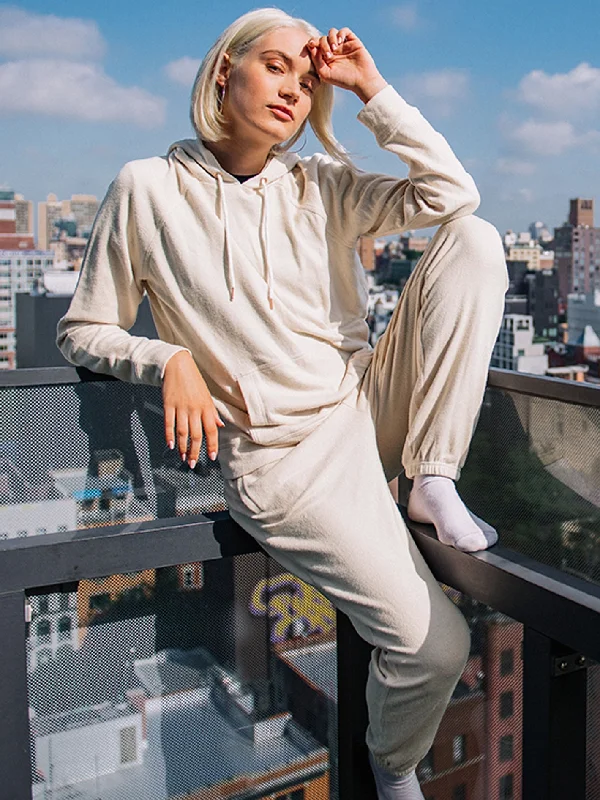 Lounge Wear Lived In Lounge Hoodie - Sand