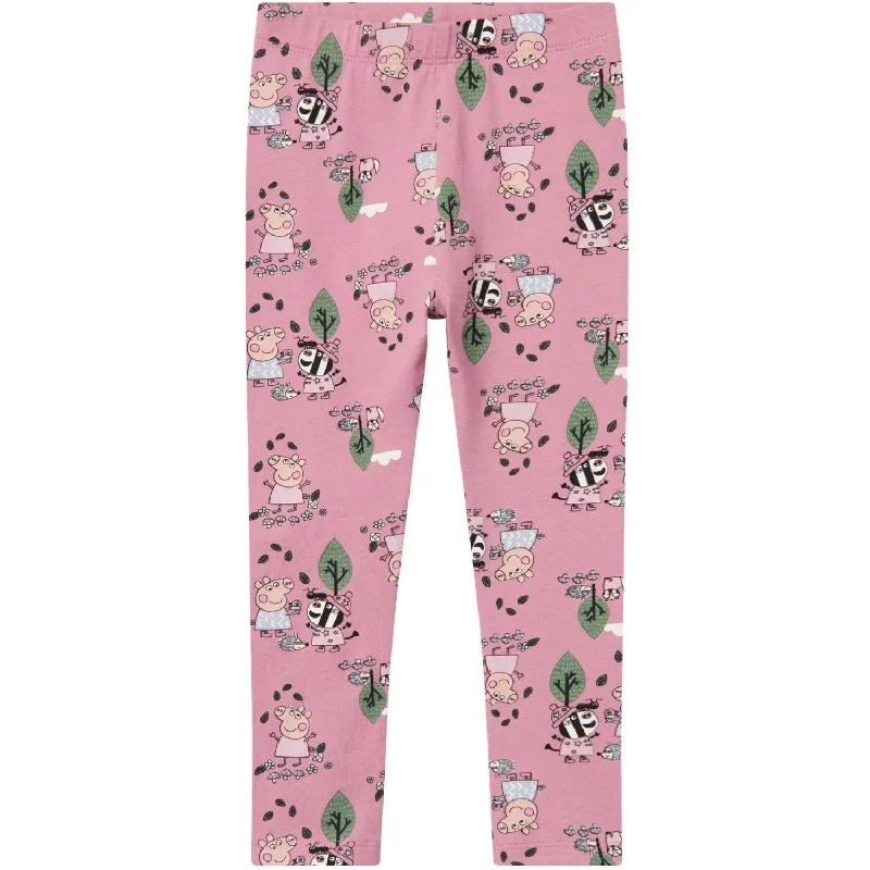 Fresh And Fashionable Name It Mauve Orchid Ordama Peppa Pig Leggings